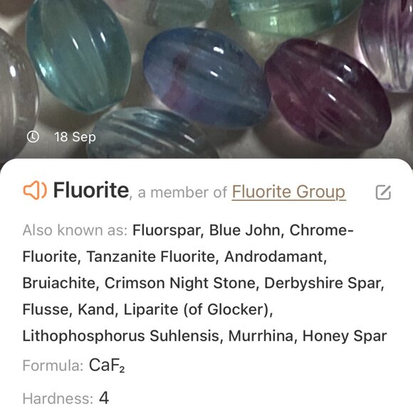 2/$20, Natural Teal Fluorite Short Necklace, Genuine Gemstone & Bronze Chain - Picture 9 of 11